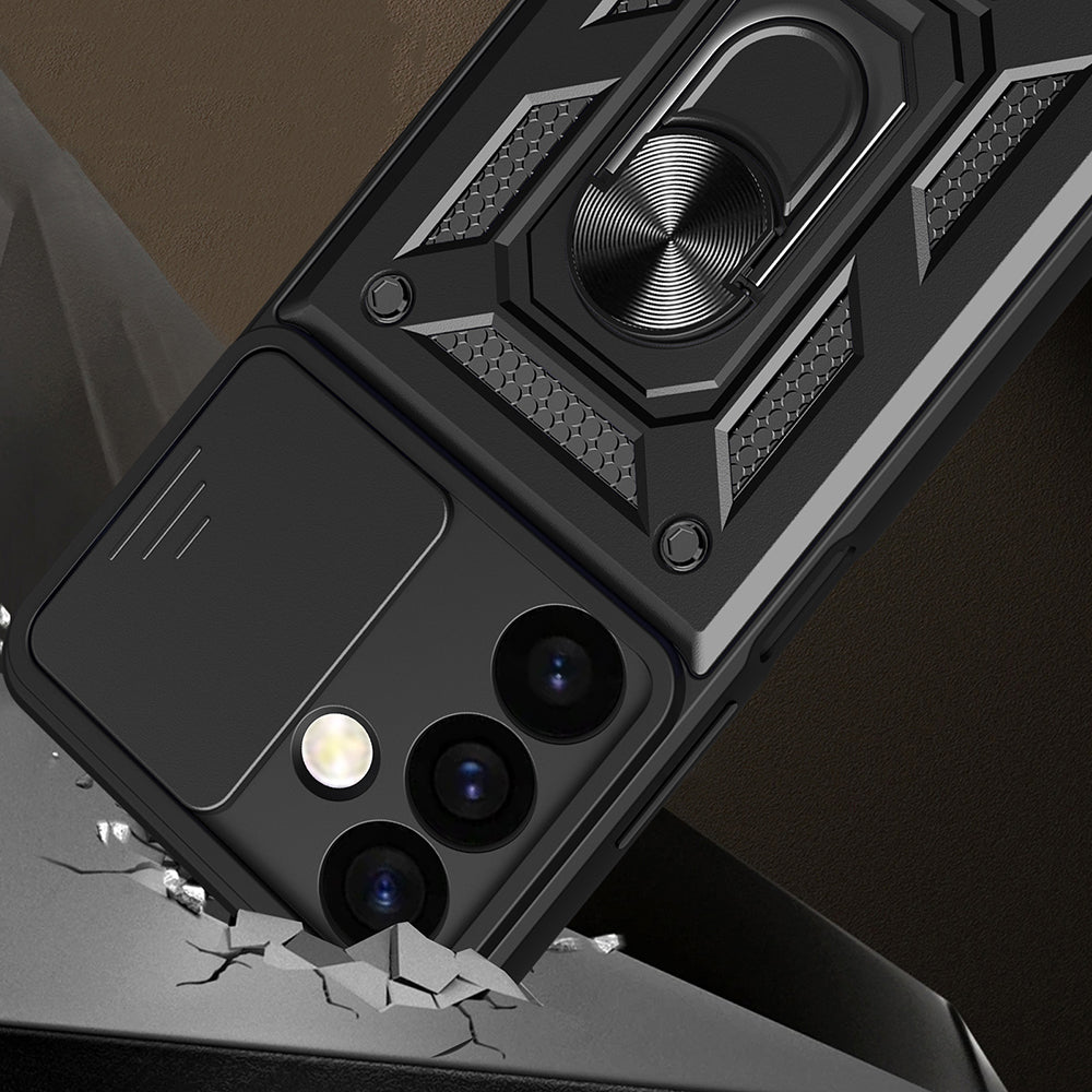 Deksel for Samsung Galaxy S24 FE S721, Techsuit, CamShield, Blå
