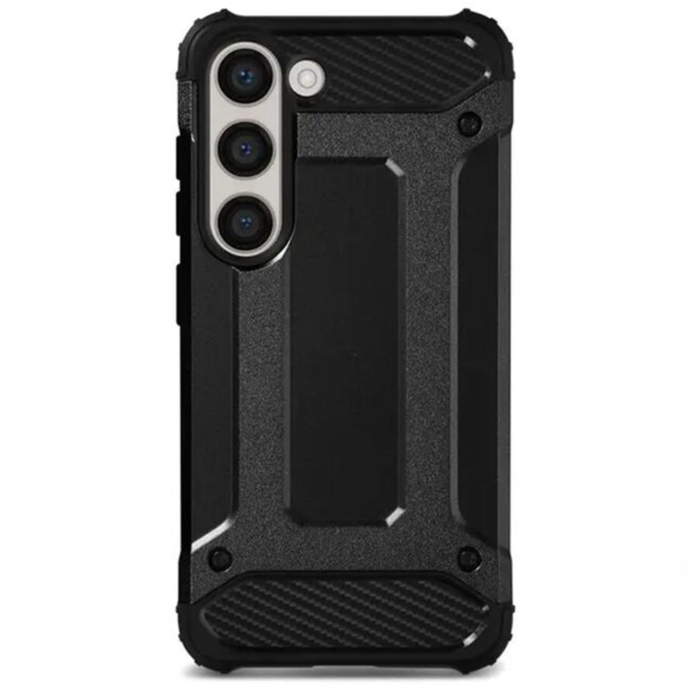 Deksel for Samsung Galaxy S24 FE S721, Techsuit, Hybrid Armor, Svart