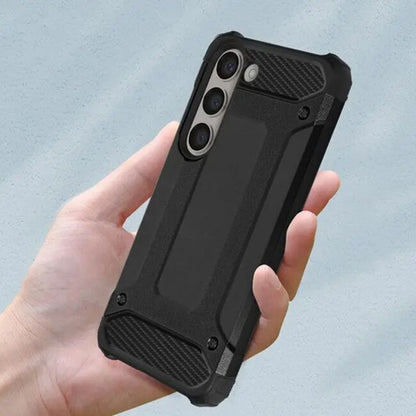 Deksel for Samsung Galaxy S24 FE S721, Techsuit, Hybrid Armor, Svart