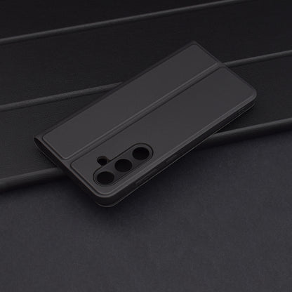 Deksel til Samsung Galaxy S24 FE S721, Techsuit, Magskin Book, Svart