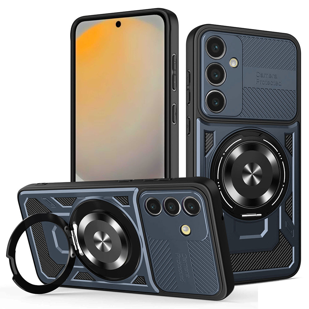 Deksel for Samsung Galaxy S24 FE S721, Techsuit, RuggedCam, Blå