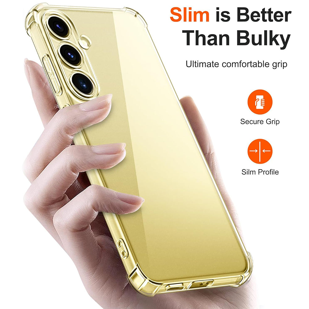 Deksel for Samsung Galaxy S24 FE S721, Techsuit, Støtsikker Klar, Transparent
