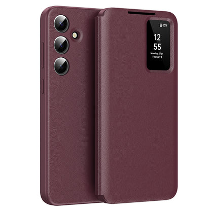 Deksel til Samsung Galaxy S24 FE S721, Techsuit, SmartView, Rød