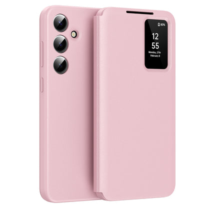 Deksel for Samsung Galaxy S24 FE S721, Techsuit, SmartView, Rosa