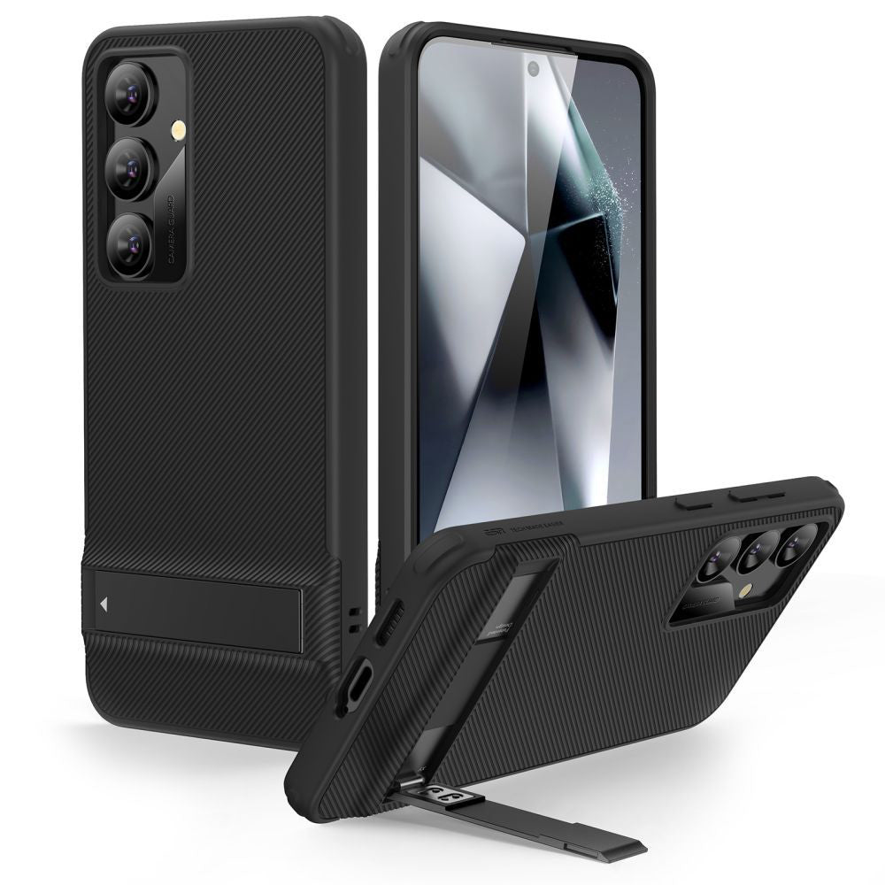 Deksel for Samsung Galaxy S24+ S926, ESR, Air Shield Boost Kickstand, Svart