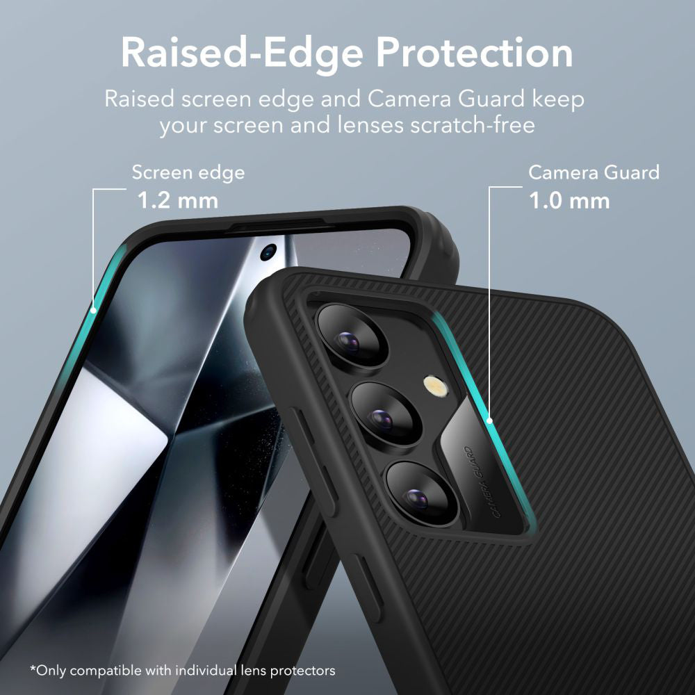 Deksel for Samsung Galaxy S24+ S926, ESR, Air Shield Boost Kickstand, Svart