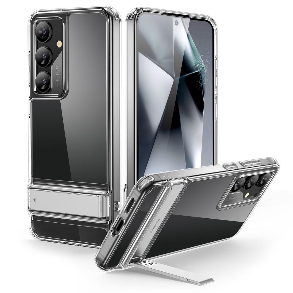 Deksel for Samsung Galaxy S24+ S926, ESR, Air Shield Boost Kickstand, Gjennomsiktig