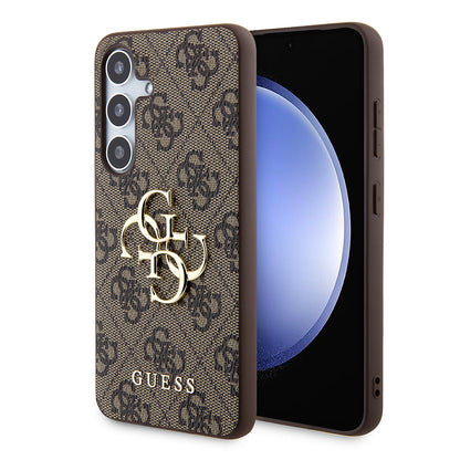 Deksel for Samsung Galaxy S24+ S926, Guess, 4G Big Logo, Brun