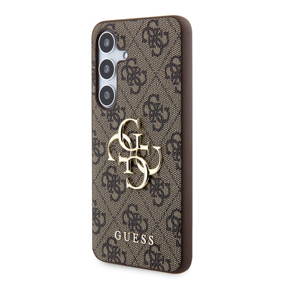 Deksel for Samsung Galaxy S24+ S926, Guess, 4G Big Logo, Brun
