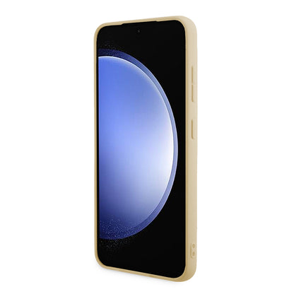 Deksel for Samsung Galaxy S24+ S926, Guess, Glitter Script, Gull