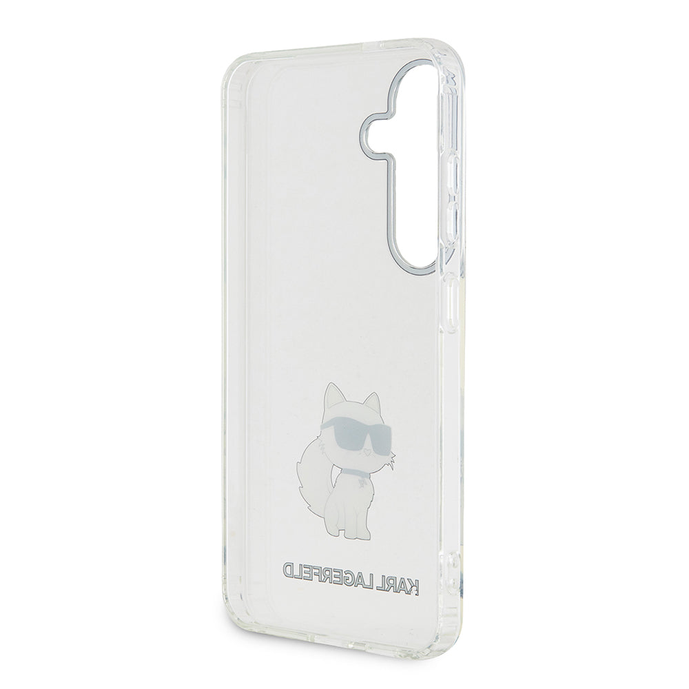 Deksel for Samsung Galaxy S24+ S926, Karl Lagerfeld, IML Luxury Choupette, Gjennomsiktig