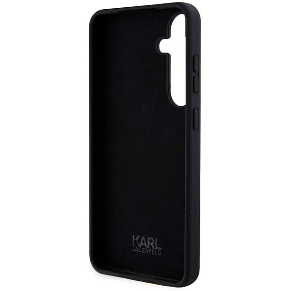 Deksel for Samsung Galaxy S24+ S926, Karl Lagerfeld, Silicone Ikonik NFT, Svart