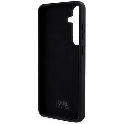 Deksel for Samsung Galaxy S24+ S926, Karl Lagerfeld, Silicone Ikonik NFT, Svart