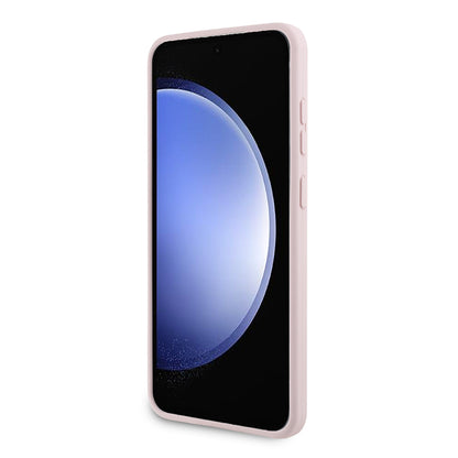 Deksel for Samsung Galaxy S24+ S926, Karl Lagerfeld, Silicone Choupette Metal, Rosa