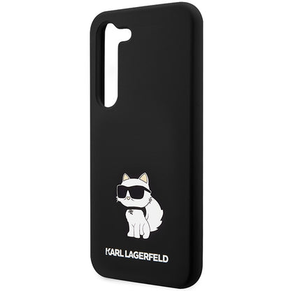 Deksel for Samsung Galaxy S24+ S926, Karl Lagerfeld, Silicone Choupette, Svart