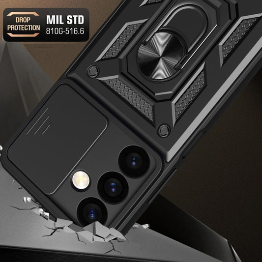 Deksel for Samsung Galaxy S24+ S926, Techsuit, CamShield, Svart
