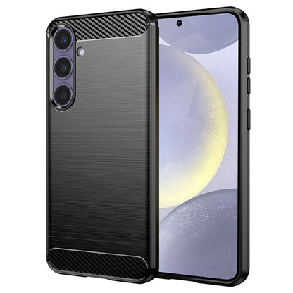 Deksel til Samsung Galaxy S24+ S926, Techsuit, Karbon, Svart