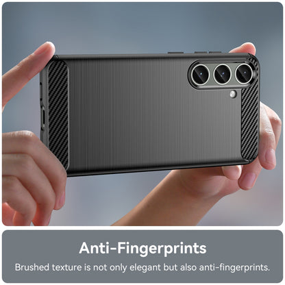 Deksel til Samsung Galaxy S24+ S926, Techsuit, Karbon, Svart