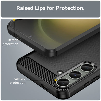 Deksel til Samsung Galaxy S24+ S926, Techsuit, Karbon, Svart