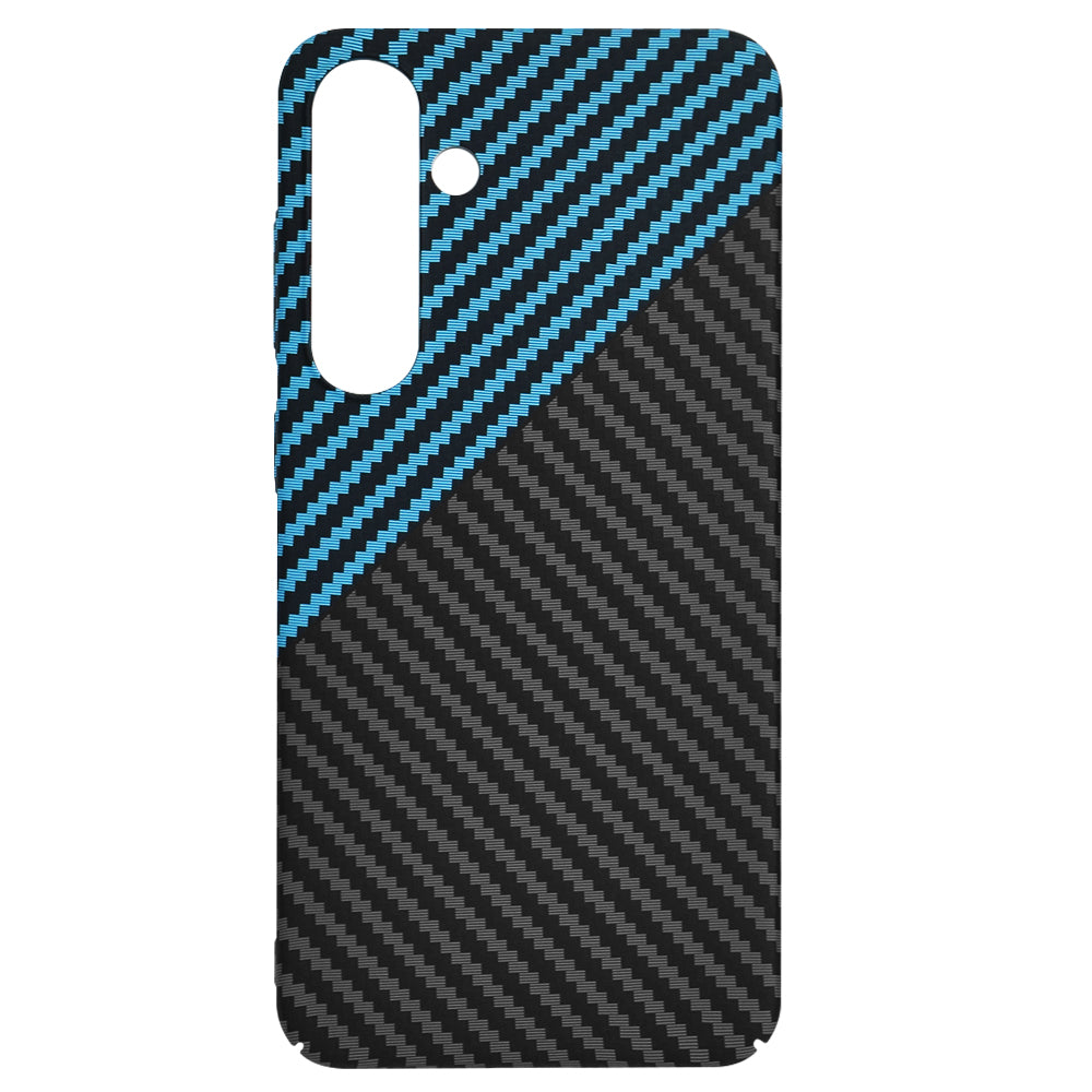 Deksel for Samsung Galaxy S24+ S926, Techsuit, Carbonite FiberShell, Svart Bleu