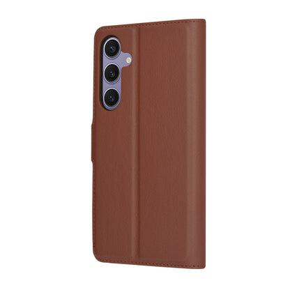 Deksel for Samsung Galaxy S24+ S926, Techsuit, Leather Folio, Brun