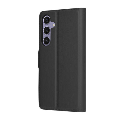 Deksel for Samsung Galaxy S24+ S926, Techsuit, Leather Folio, Svart