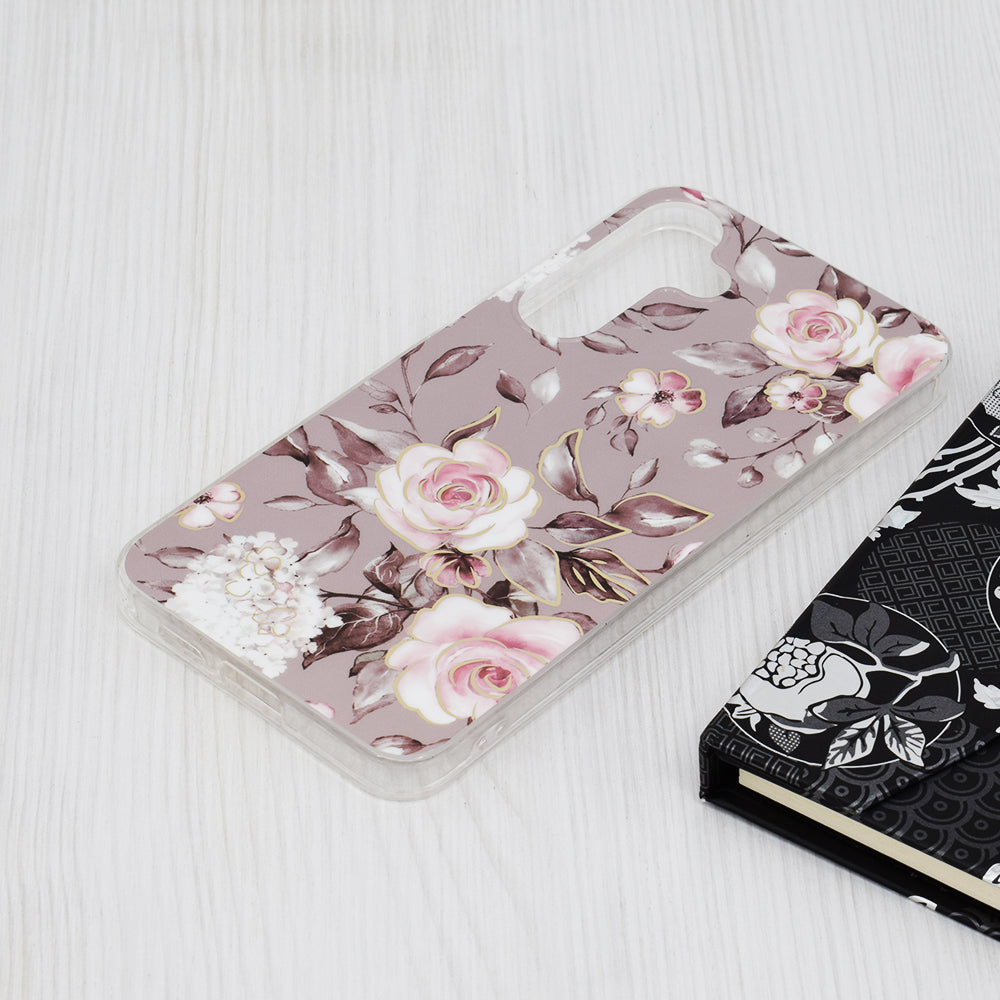 Deksel til Samsung Galaxy S24+ S926, Techsuit, Marble, Grå
