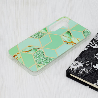 Deksel til Samsung Galaxy S24+ S926, Techsuit, Marble, Grønn