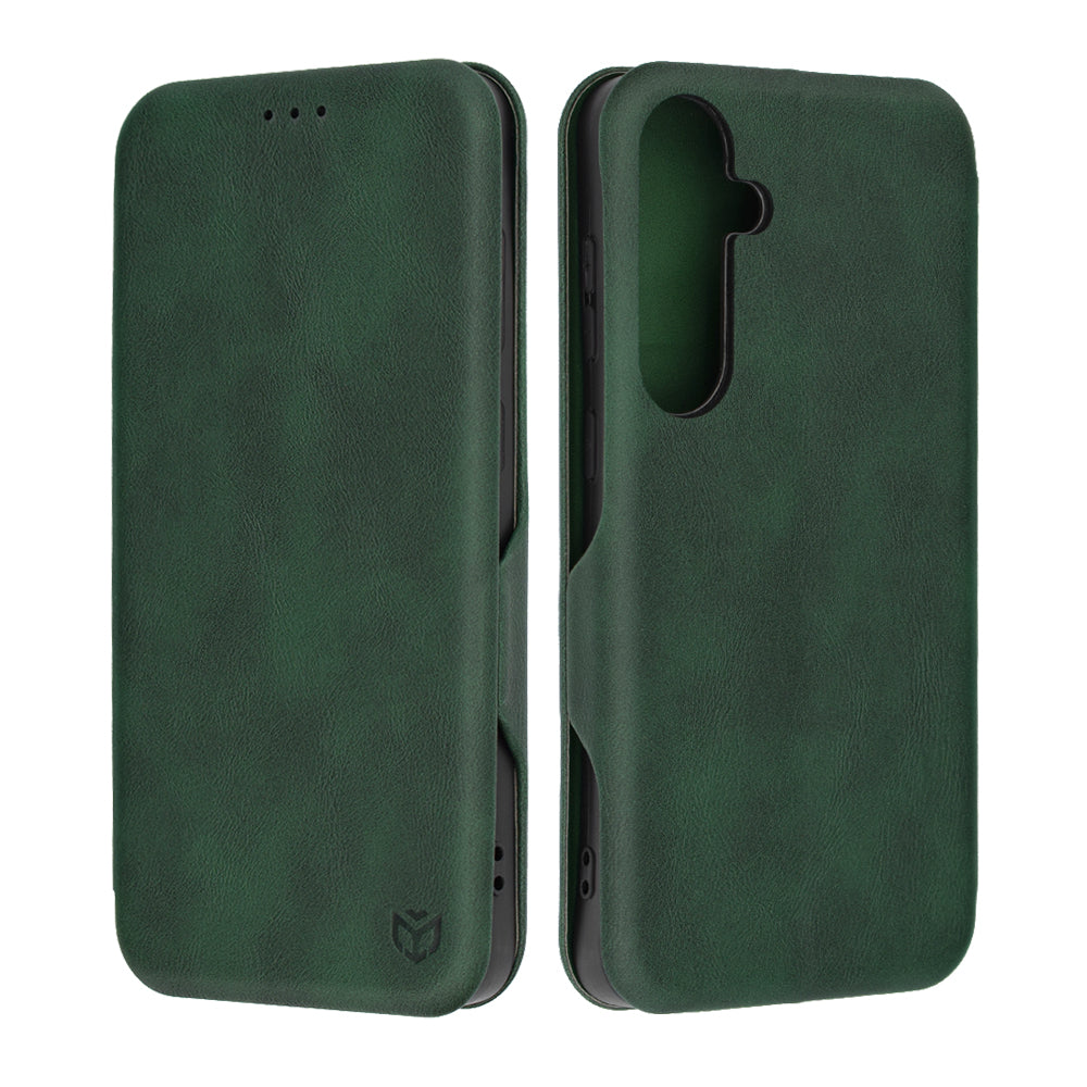 Deksel til Samsung Galaxy S24+ S926, Techsuit, Safe Wallet Plus, Grønn