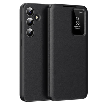 Deksel for Samsung Galaxy S24+ S926, Techsuit, SmartView, Svart