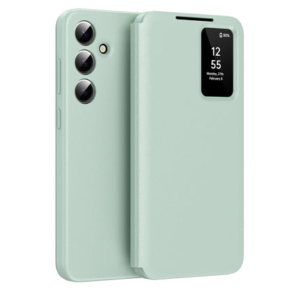 Deksel for Samsung Galaxy S24+ S926, Techsuit, SmartView, Grønn