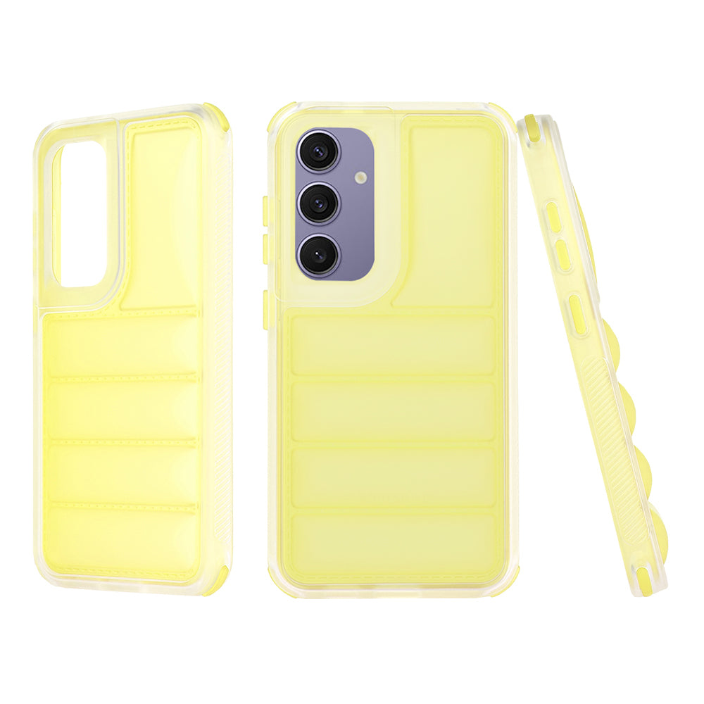 Deksel til Samsung Galaxy S24+ S926, Techsuit, Wave Shield, Gul