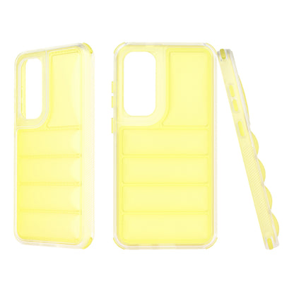 Deksel til Samsung Galaxy S24+ S926, Techsuit, Wave Shield, Gul