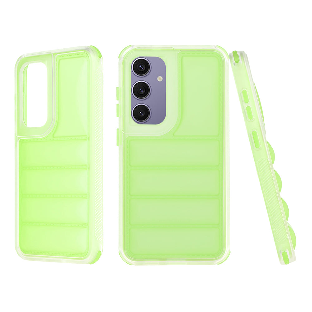 Deksel til Samsung Galaxy S24+ S926, Techsuit, Wave Shield, Grønn
