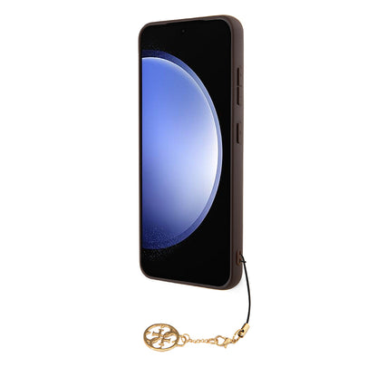Deksel for Samsung Galaxy S24 S921, Guess, 4G Charm, Brun