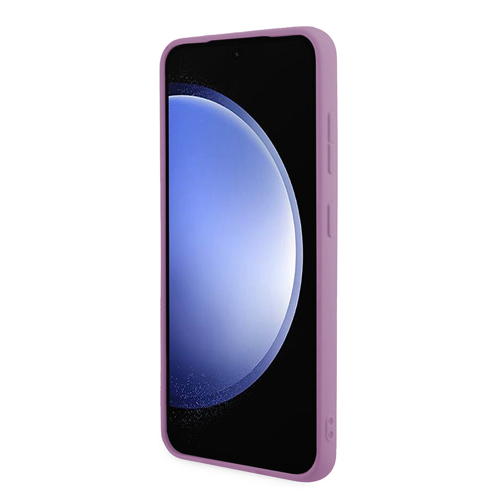 Deksel for Samsung Galaxy S24 S921, Guess, Glitter Script, Lilla