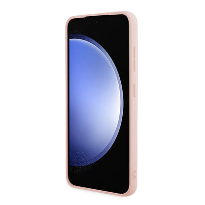 Deksel for Samsung Galaxy S24 S921, Guess, Glitter Script, Rosa