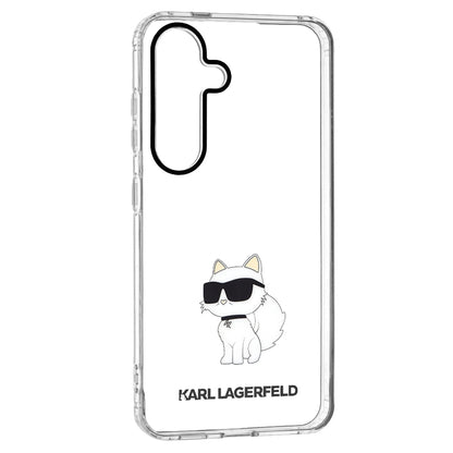 Deksel for Samsung Galaxy S24 S921, Karl Lagerfeld, IML Luxury Choupette, Gjennomsiktig