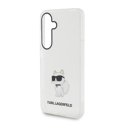 Deksel for Samsung Galaxy S24 S921, Karl Lagerfeld, IML Luxury Choupette, Gjennomsiktig