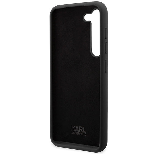 Deksel for Samsung Galaxy S24 S921, Karl Lagerfeld, Silicone Choupette NFT, Svart