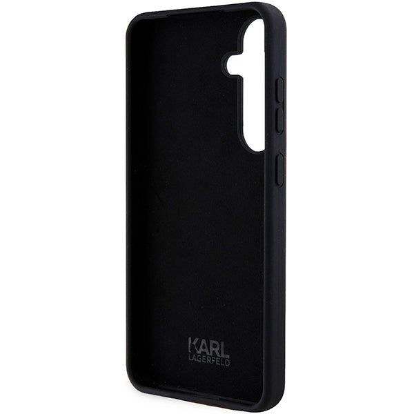 Deksel for Samsung Galaxy S24 S921, Karl Lagerfeld, Silicone Ikonik NFT, Svart