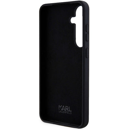 Deksel for Samsung Galaxy S24 S921, Karl Lagerfeld, Silicone Ikonik NFT, Svart