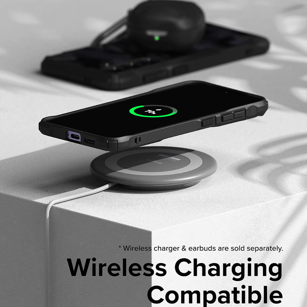 Deksel for Samsung Galaxy S24 S921, Ringke, Fusion X, Svart