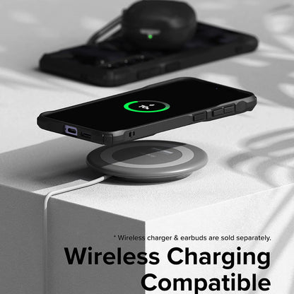 Deksel for Samsung Galaxy S24 S921, Ringke, Fusion X, Svart