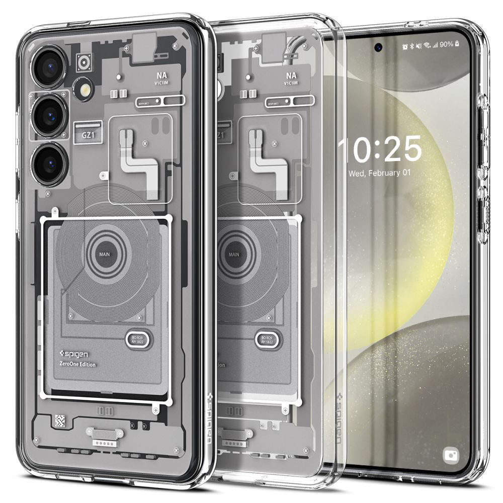 Deksel for Samsung Galaxy S24 S921, Spigen, Ultra Hybrid Zero One, Hvit