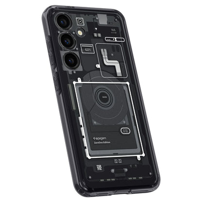 Deksel for Samsung Galaxy S24 S921, Spigen, Ultra Hybrid Zero One, Matt Svart ACS07350