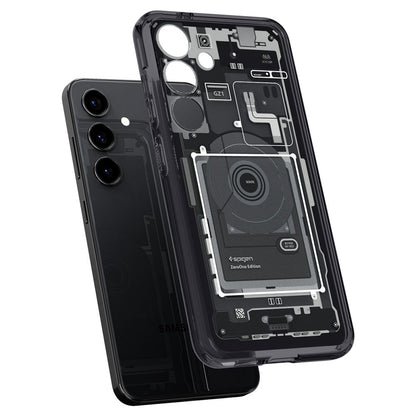 Deksel for Samsung Galaxy S24 S921, Spigen, Ultra Hybrid Zero One, Matt Svart ACS07350
