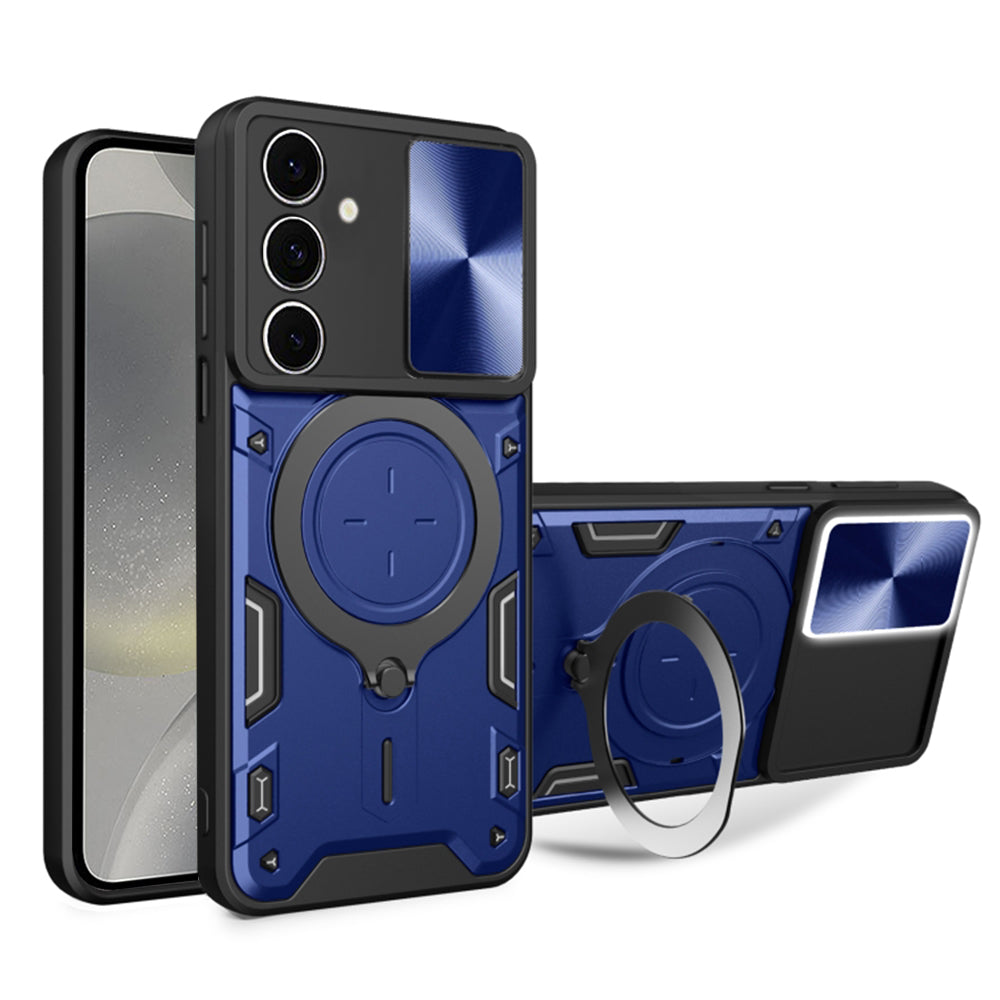 Deksel for Samsung Galaxy S24 S921, Techsuit, CamGuard Pro, Blå
