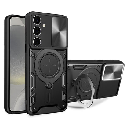 Deksel til Samsung Galaxy S24 S921, Techsuit, CamGuard Pro, Svart