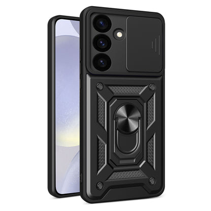 Deksel for Samsung Galaxy S24 S921, Techsuit, CamShield, Svart